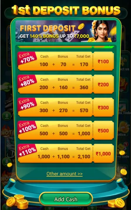 777 RUMMY ADD CASH OFFER - 100% EXTRA BONUS